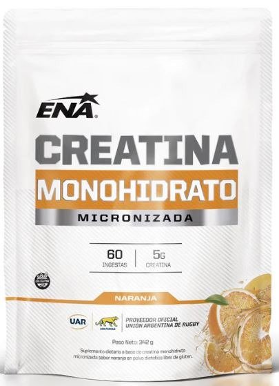 Producto - CREATINA 300GR 60 SERVICIOS SABOR NARANJA ENA