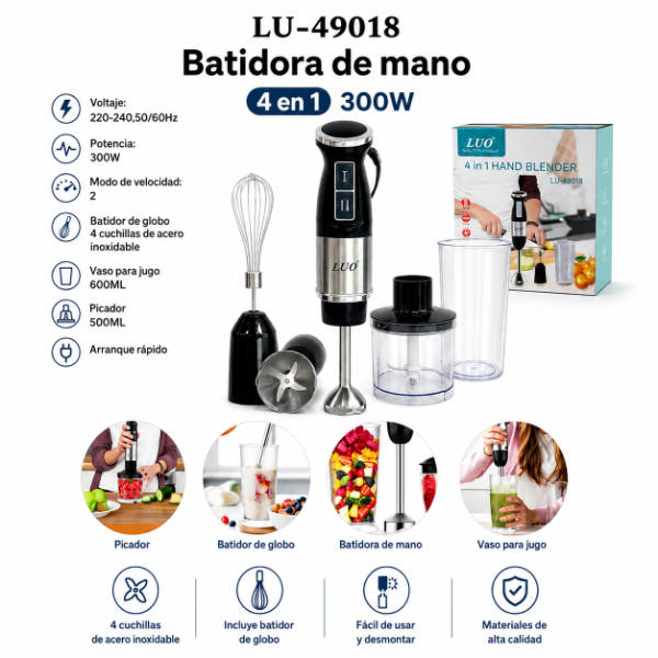 Producto - Batidora de Mano 4 en 1 - 1