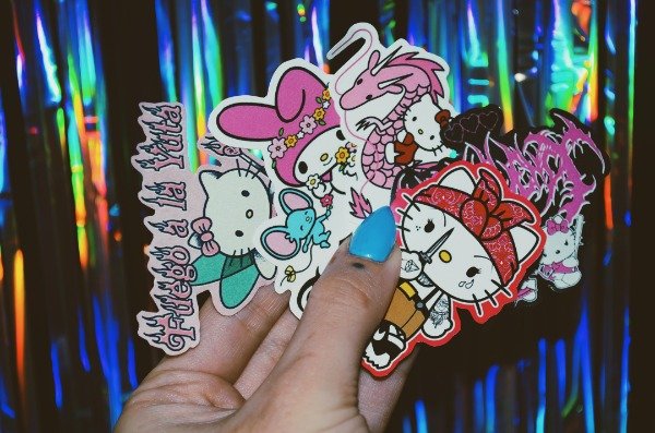 Producto - Pack x5 stickers Kitty