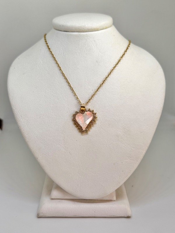 Producto - Collar corazón salmón