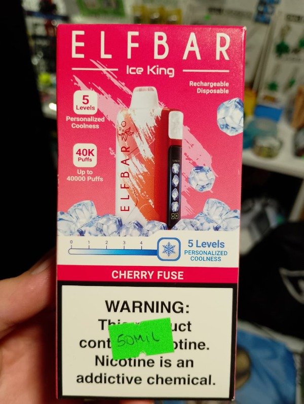 Producto - ELFBAR ICE KING - 40.000puff "CHERRY FUSE"