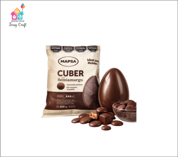 Producto - Chocolate MAPSA Cuber Boton Semiamargo 500gr.