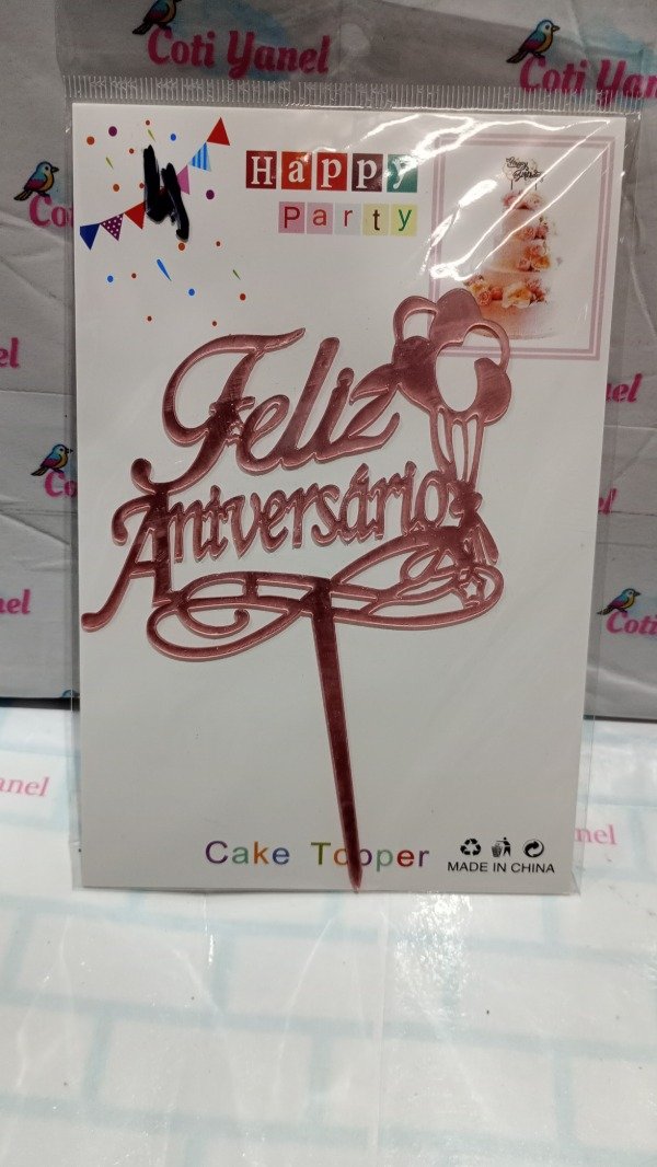 Producto - Topper "Feliz Aniversario" PLASTICO - 1