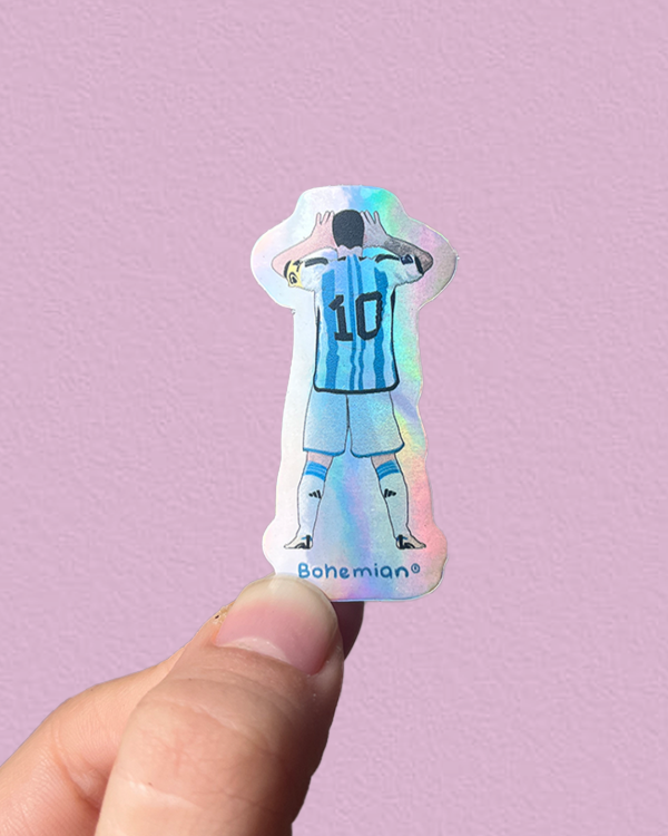 Producto - MESSI TOPO HOLO -  Sticker Individual Holografico Seleccion