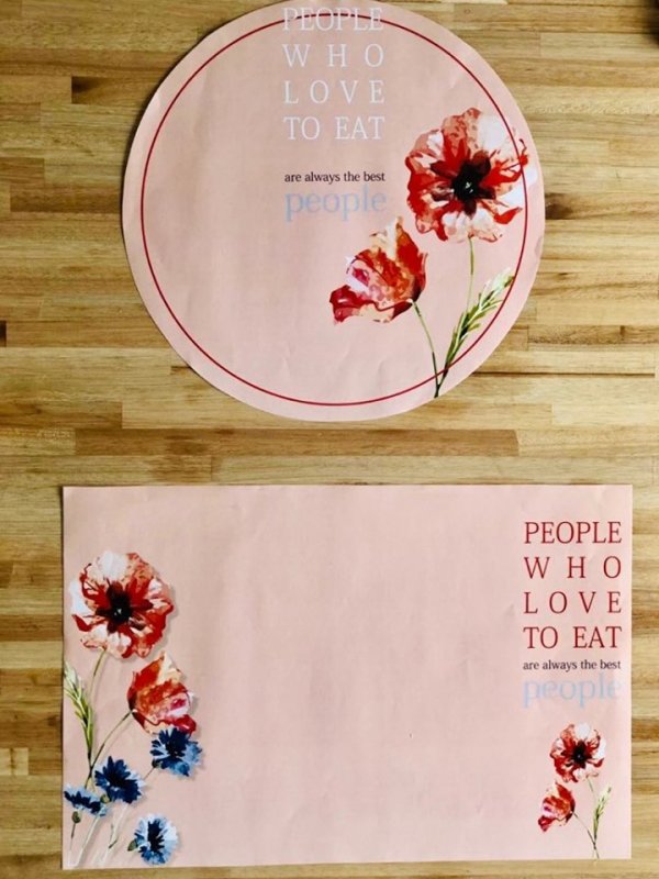 Kit Individuales x 12 - LA LUNA EN PUNTAS DE PIE