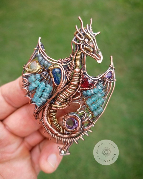 Producto - Dragón de cuerpo completo azul