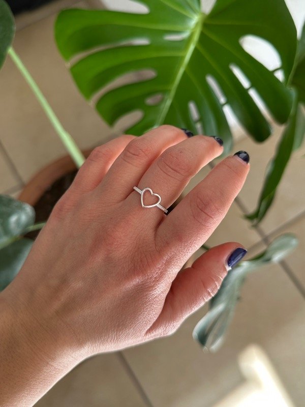 Producto - Anillo Corazón Cubic hueco