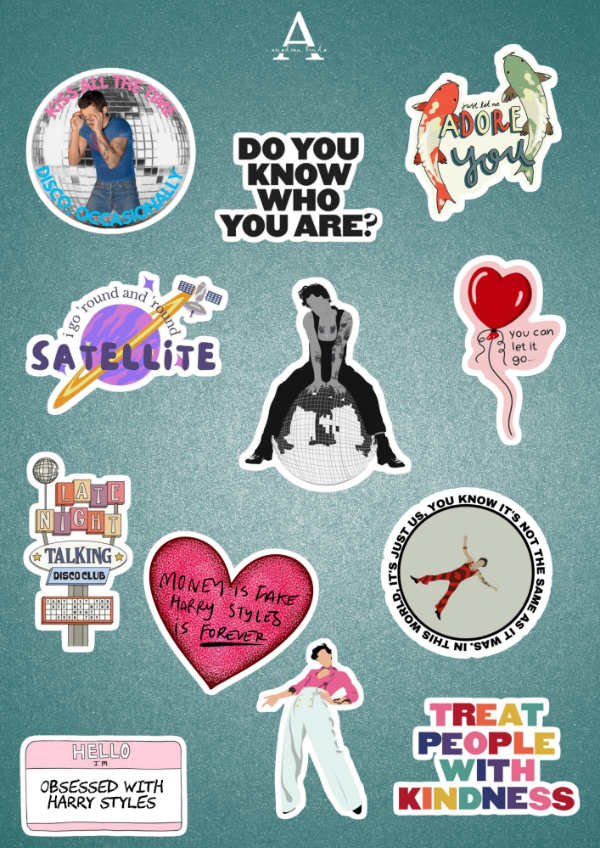 Producto - Plancha de stickers Harry Styles