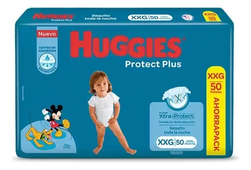 Producto - Huggies Protect Plus XXG 50 unidades