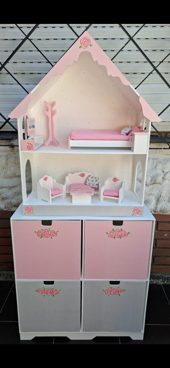 Producto - MUEBLE JUGUETERO MAS CASITA DE MUÑECAS - 0