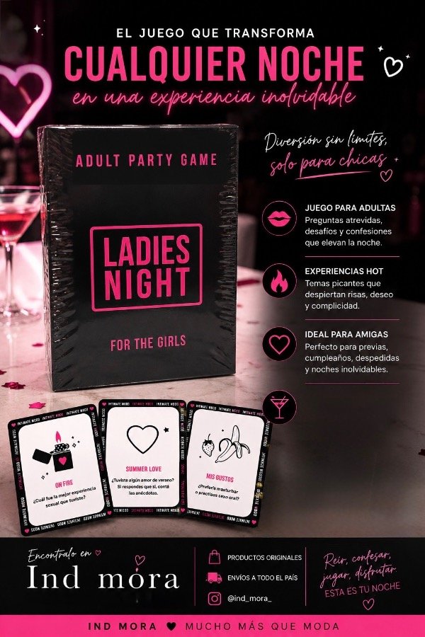 Producto - Juego 80 cartas /noche de chicas