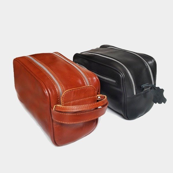 Producto - Necessaire cuero cierre doble metalico - 1