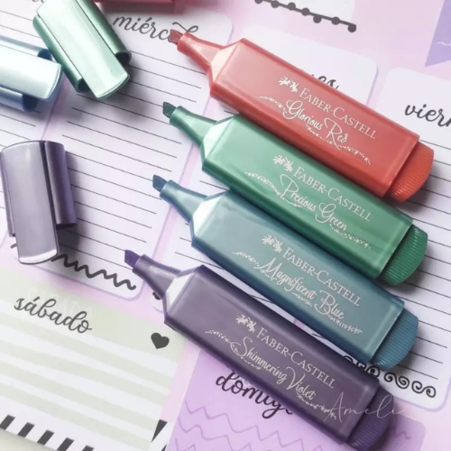 Producto - Set resaltadores metalizados Faber Castell
