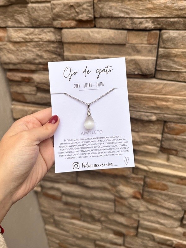 Producto - Collar OJO DE GATO en gotita