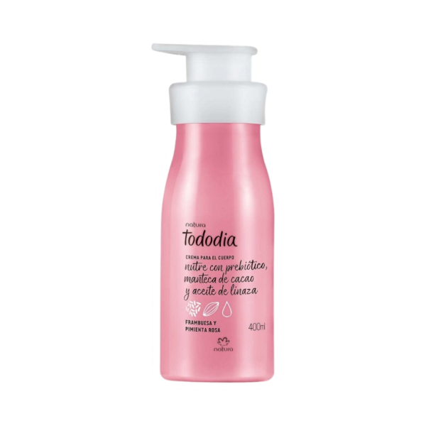 Producto - Frambuesa y Pimienta Rosa - Crema Corporal Todo Dia Natura 400ml