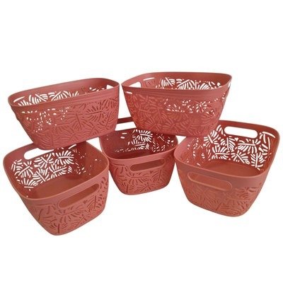 Producto - CANASTO CALADO ORGANIZADOR RECTANGULAR / CODIGO Z3