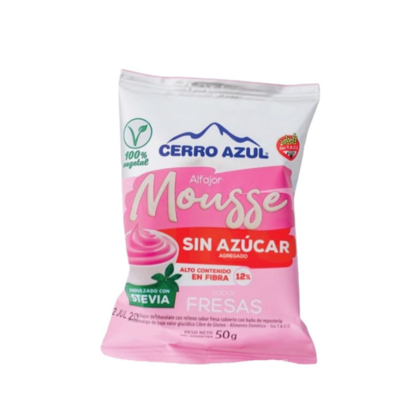 Producto - Alfajor Cerro Azul sin azucar fresas