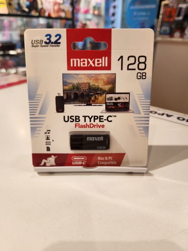 Producto - PENDRIVE MAXELL 128 GB USB TYPE-C