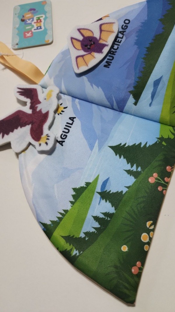Producto - Libro de tela con abrojo para animalitos del cielo - 2