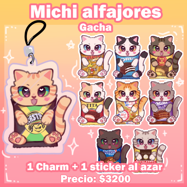 Producto - Michi alfajores gacha