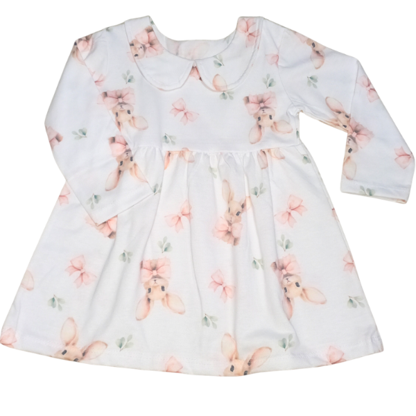 Producto - Vestido manga larga  conejo blanco