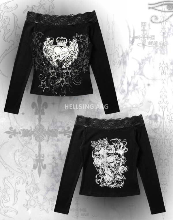 Producto - Remeras manga larga con encaje