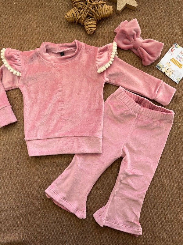 Producto - Conjunto Pompon rosa - COD 366