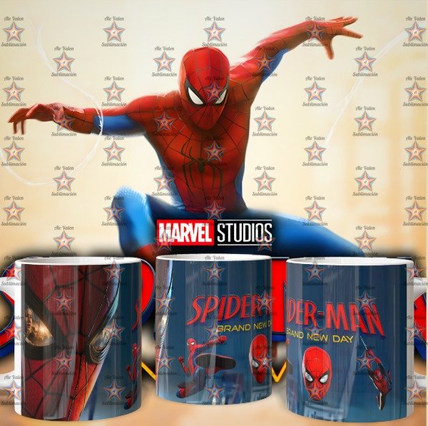 Producto - plantillas para taza de SPIDERMAN UN NUEVO DIA - 3