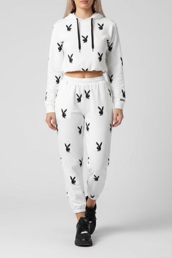 Producto - Conjunto Blanco Pantalon Jogger + Buzo Cropped