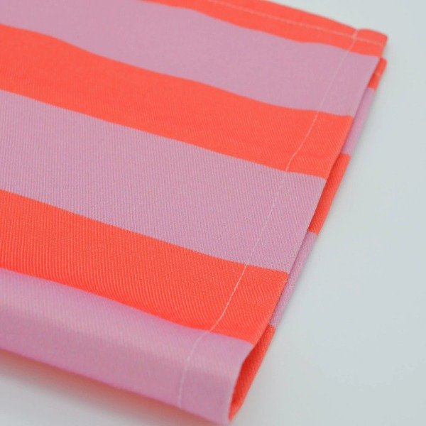 Producto - INDIVIDUAL RAYAS ROJO Y ROSA