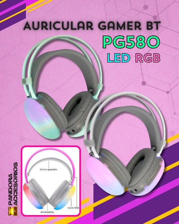 Producto - Auricular Gamer BT PG580 - 0