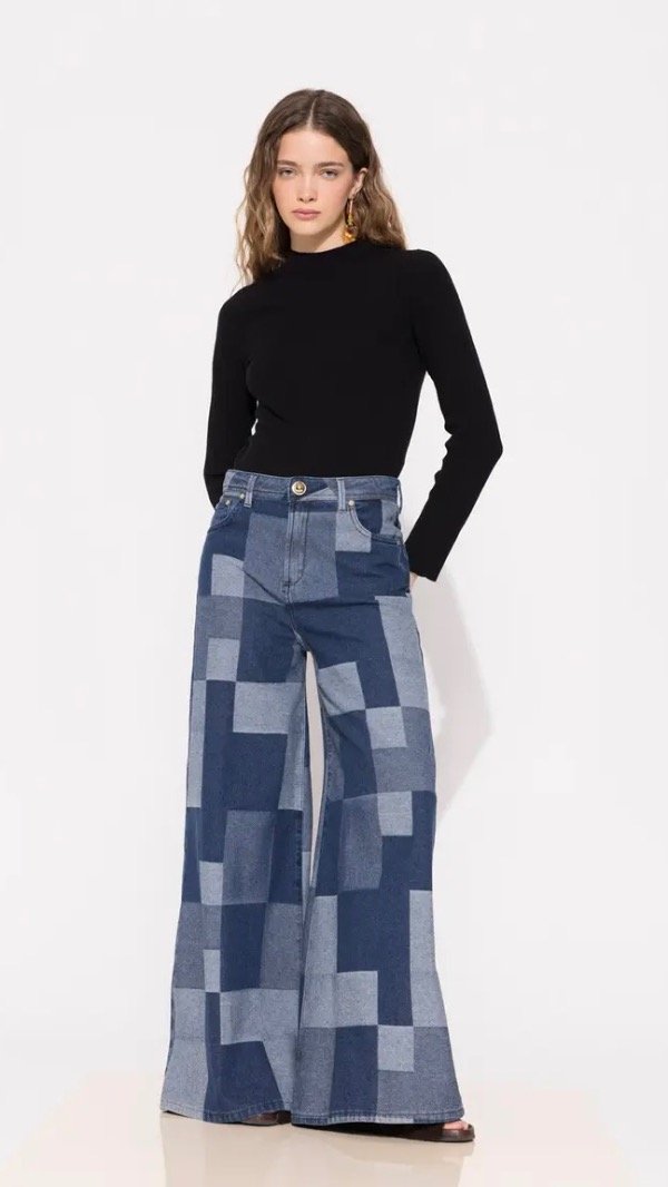 Producto - Pantalón patch Jazmín Chebarr