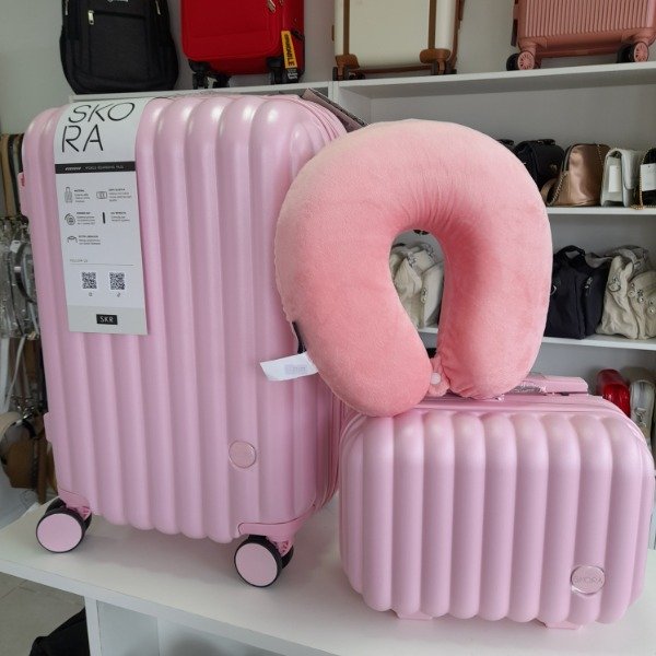 Producto - Set valija carryon skora con beauty