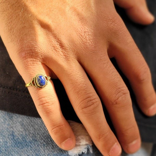 Producto - LAPISLAZULI BAÑADO EN ORO