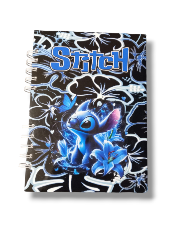 Producto - Cuaderno A5 Tapa Dura de Stitch Modelo oscuro