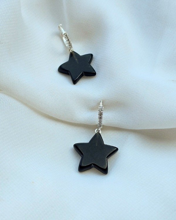Producto - Argollas Star obsidiana