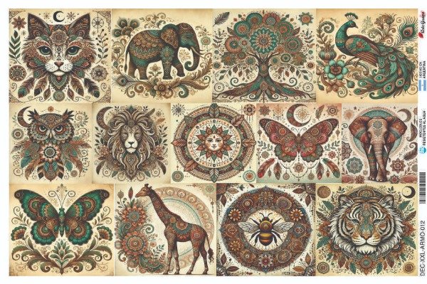 Producto - Láminas de Seda ARMO-012 (x5 un)