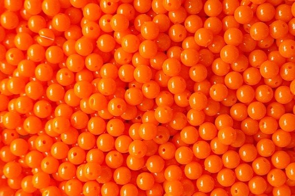 Producto - Perlas Plásticas Naranja 8 mm