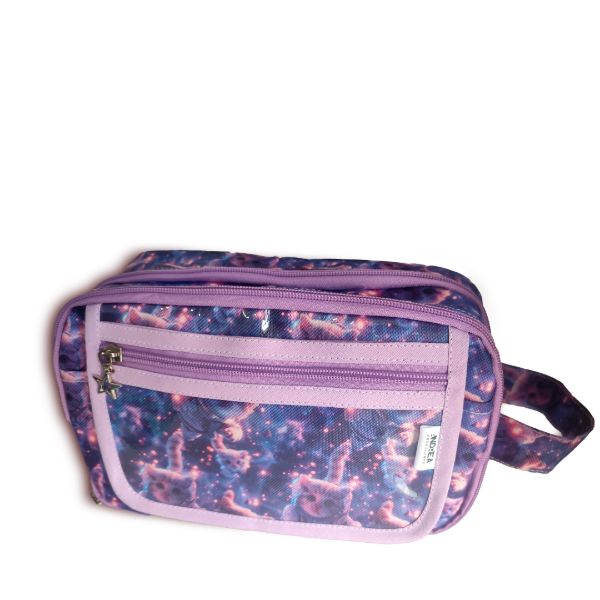 Producto - cartuchera multiespacio - gatito cosmico