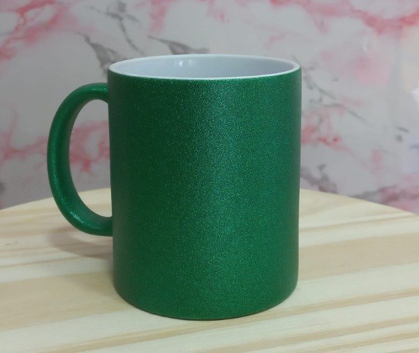 Producto - TAZA GLITTER -VERDE-