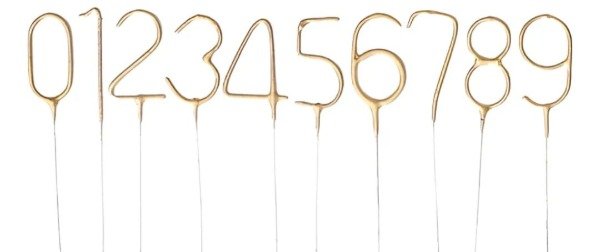 Producto - NUMERO CHISPITA- DORADO