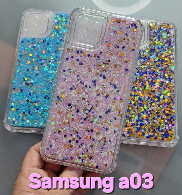 Producto - Fundas glitter 360. Samsung a03