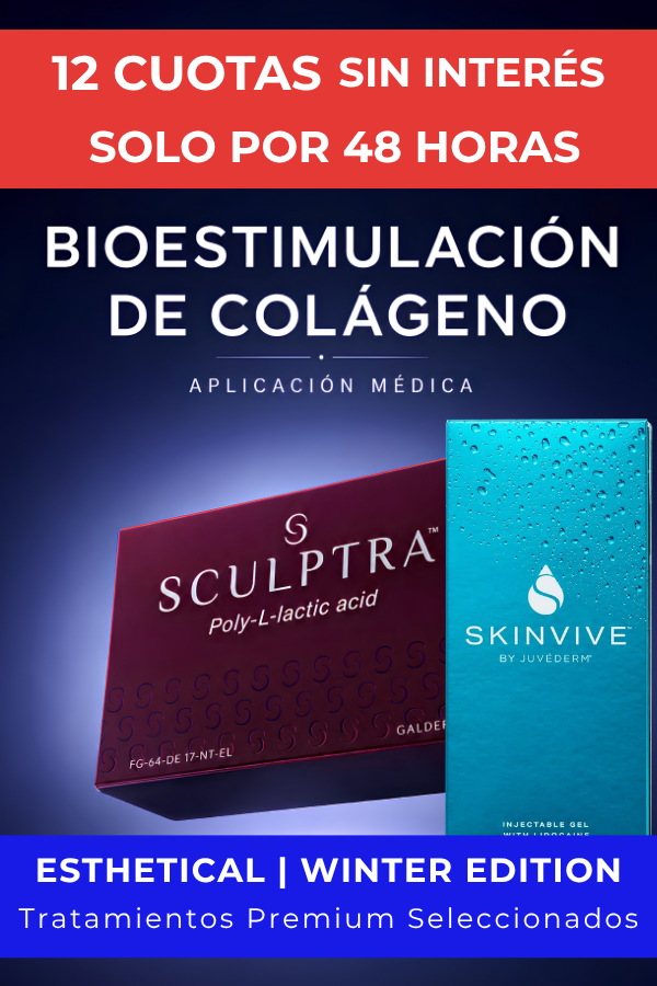 Producto - Sculptra - Bioestimulador de colágeno + Skinvive  - Winter Edition