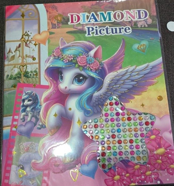 Producto - DIAMOND PAINTING CUADERNOS UNICORNIO CORONA DE ROSAS