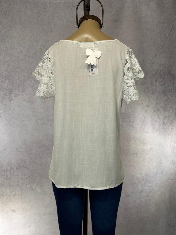 Producto - BLUSA TRIAL BLANCA LINO IMPORTADA - 3