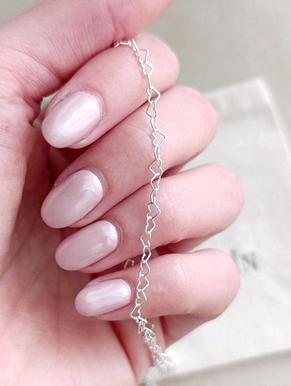 Producto - Cadena de plata corazones - 0