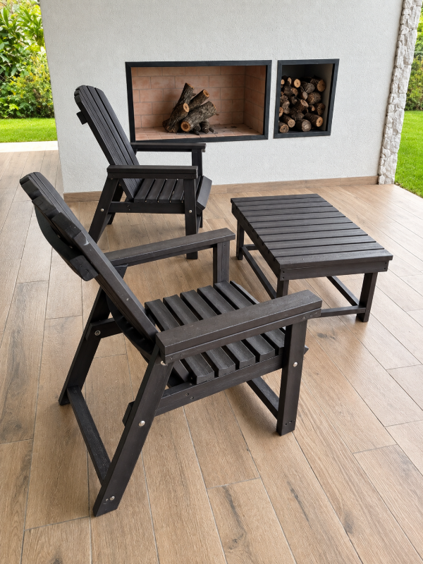Producto - Sillon Reposera Adirondack Madera Plastica - 3