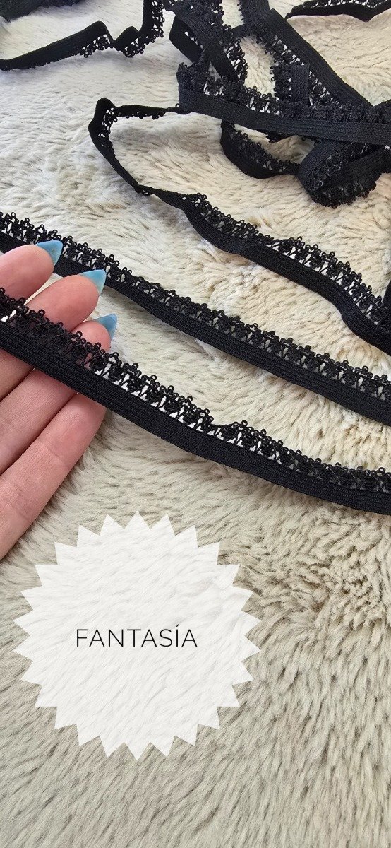 Producto - Elastico Fantasia NEGRA (China)