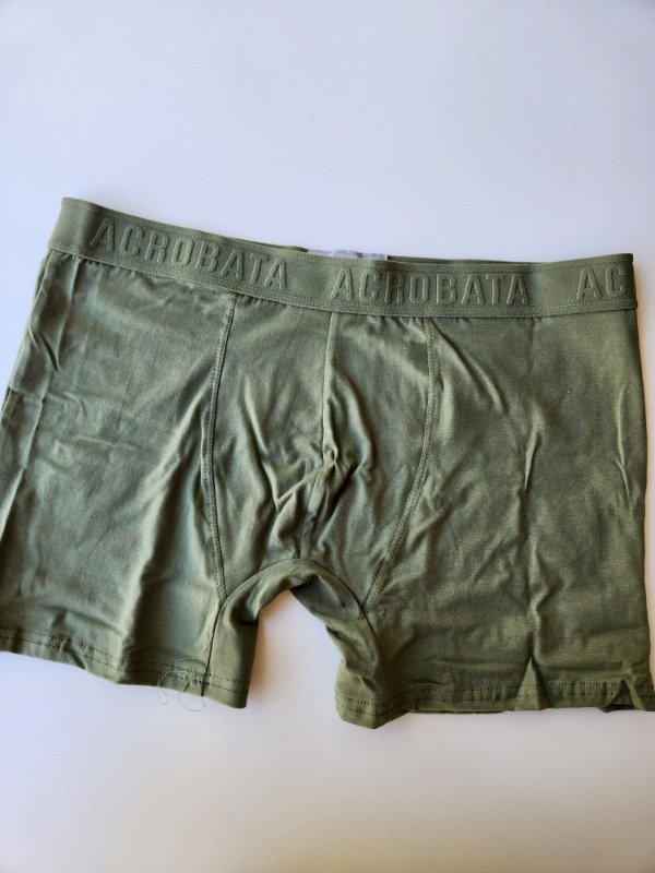 Producto - Bóxer Acróbata verde militar liso - 5051