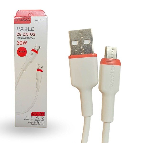 Producto - Cable Otawa USB-A a USB-MICRO 30W